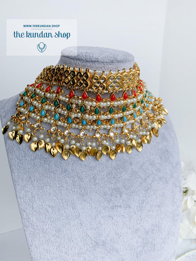 Strangers In Navrattan Necklace Sets THE KUNDAN SHOP 