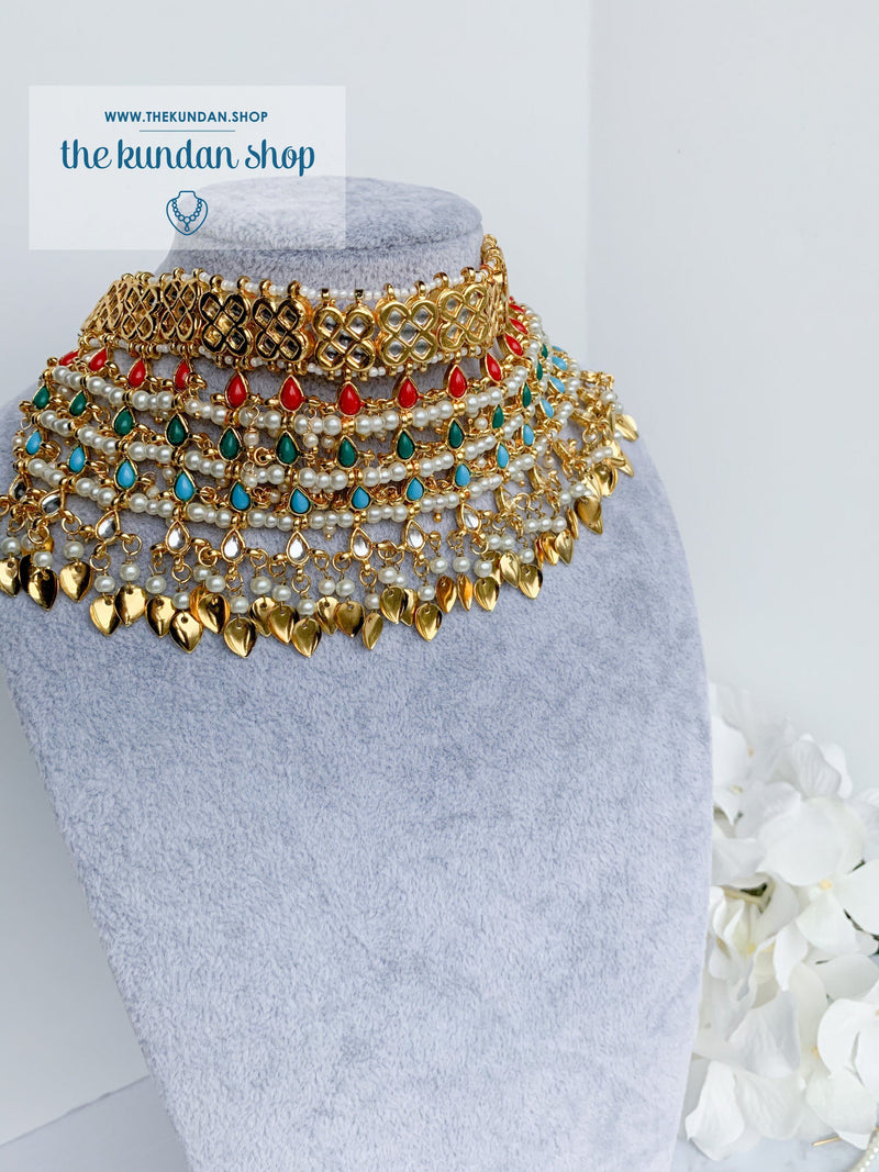 Strangers In Navrattan Necklace Sets THE KUNDAN SHOP 