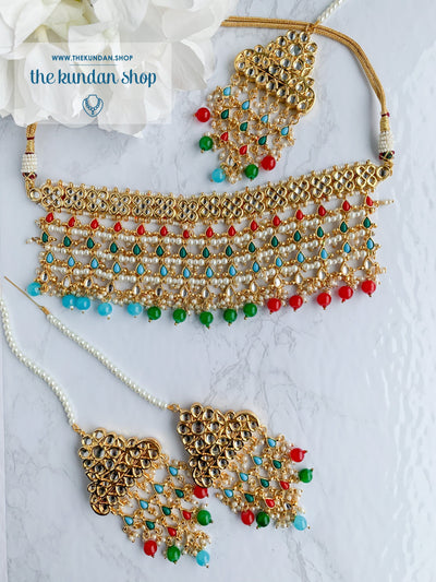 Strangers In Navrattan Necklace Sets THE KUNDAN SHOP Navrattan 