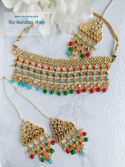 Strangers In Navrattan Necklace Sets THE KUNDAN SHOP 
