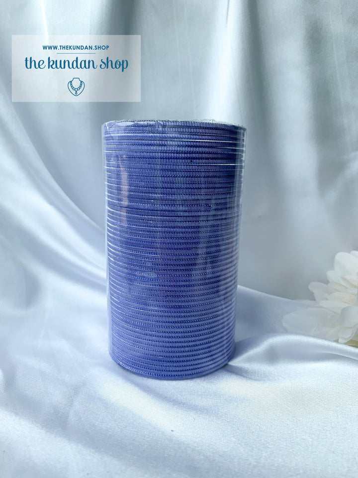 Sheen Bangle Stack - Pale Lavender, Bangles - THE KUNDAN SHOP