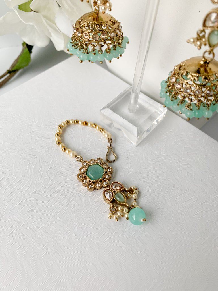 Grounded in Pastel Necklace Sets THE KUNDAN SHOP 