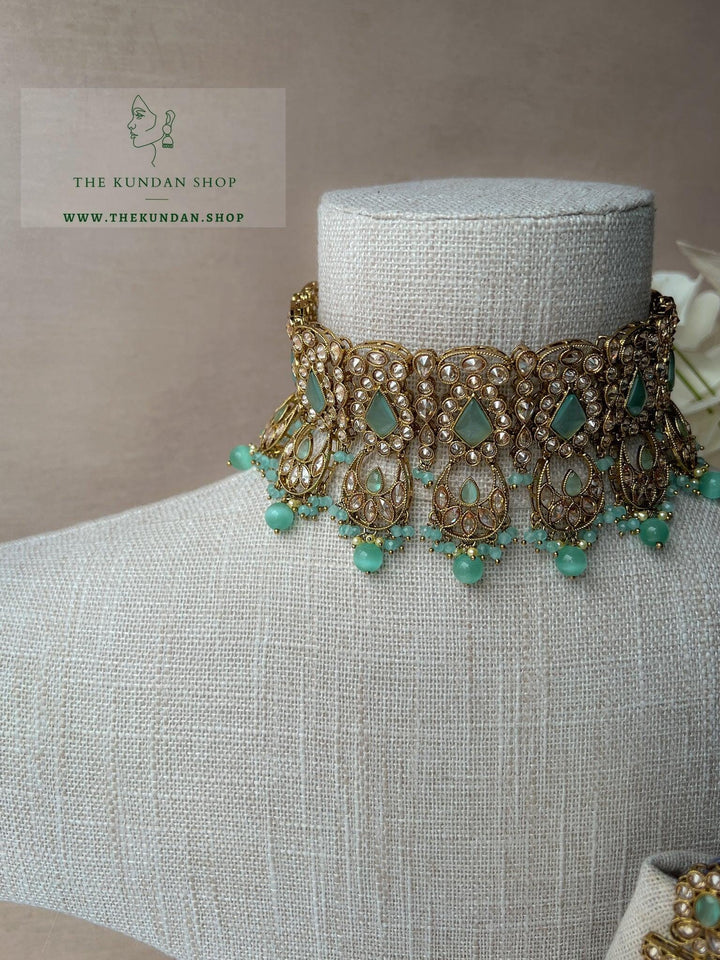 Promising Polki in Pastel Necklace Sets THE KUNDAN SHOP 