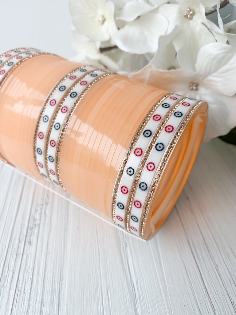 Peach bangles clearance