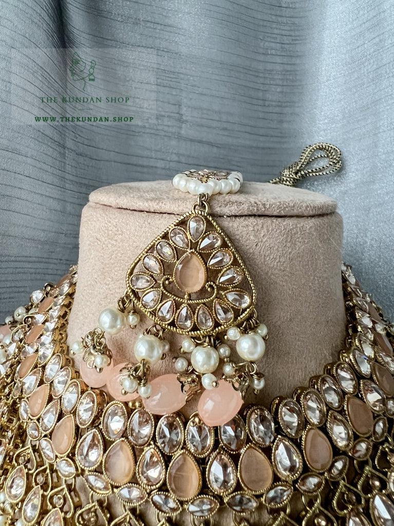 Influential in Peach Necklace Sets THE KUNDAN SHOP 