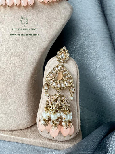 Influential in Peach Necklace Sets THE KUNDAN SHOP 
