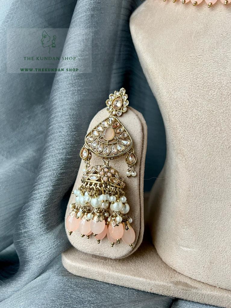 Influential in Peach Necklace Sets THE KUNDAN SHOP 