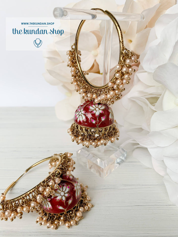 Pearl Clusters & Flowers, Earrings - THE KUNDAN SHOP