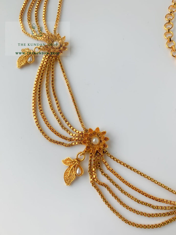 Pearl Floral - Waist Chain Waist Chain THE KUNDAN SHOP 