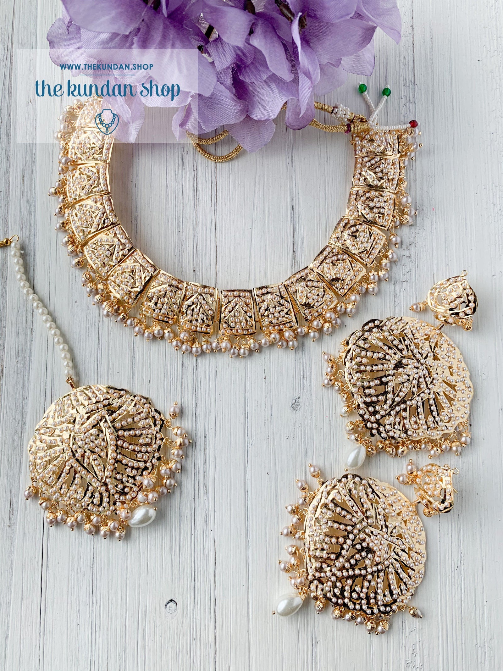 Deliverance in Pearl Necklace Sets THE KUNDAN SHOP 