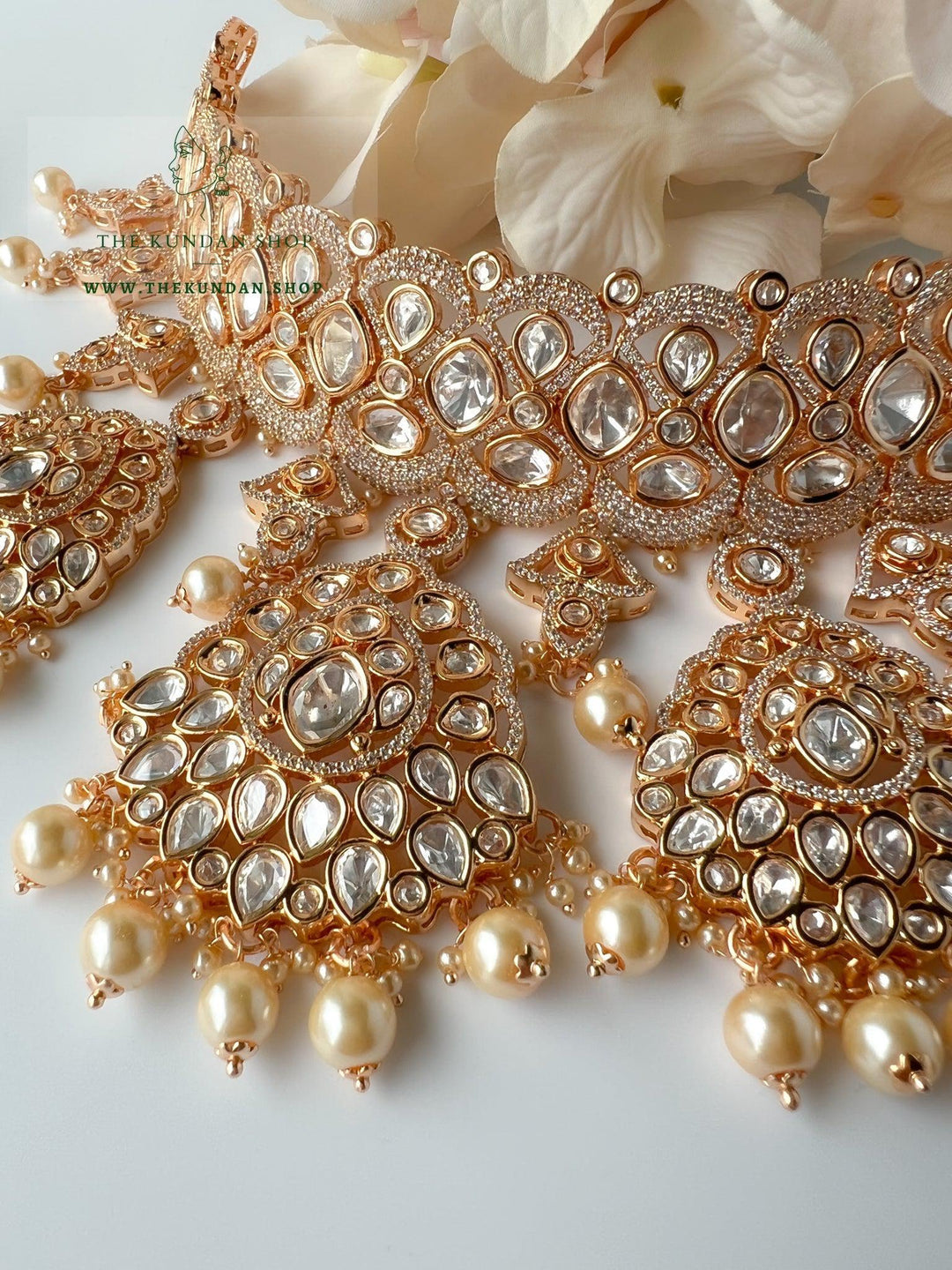 Romance in Pearl Necklace Sets THE KUNDAN SHOP 