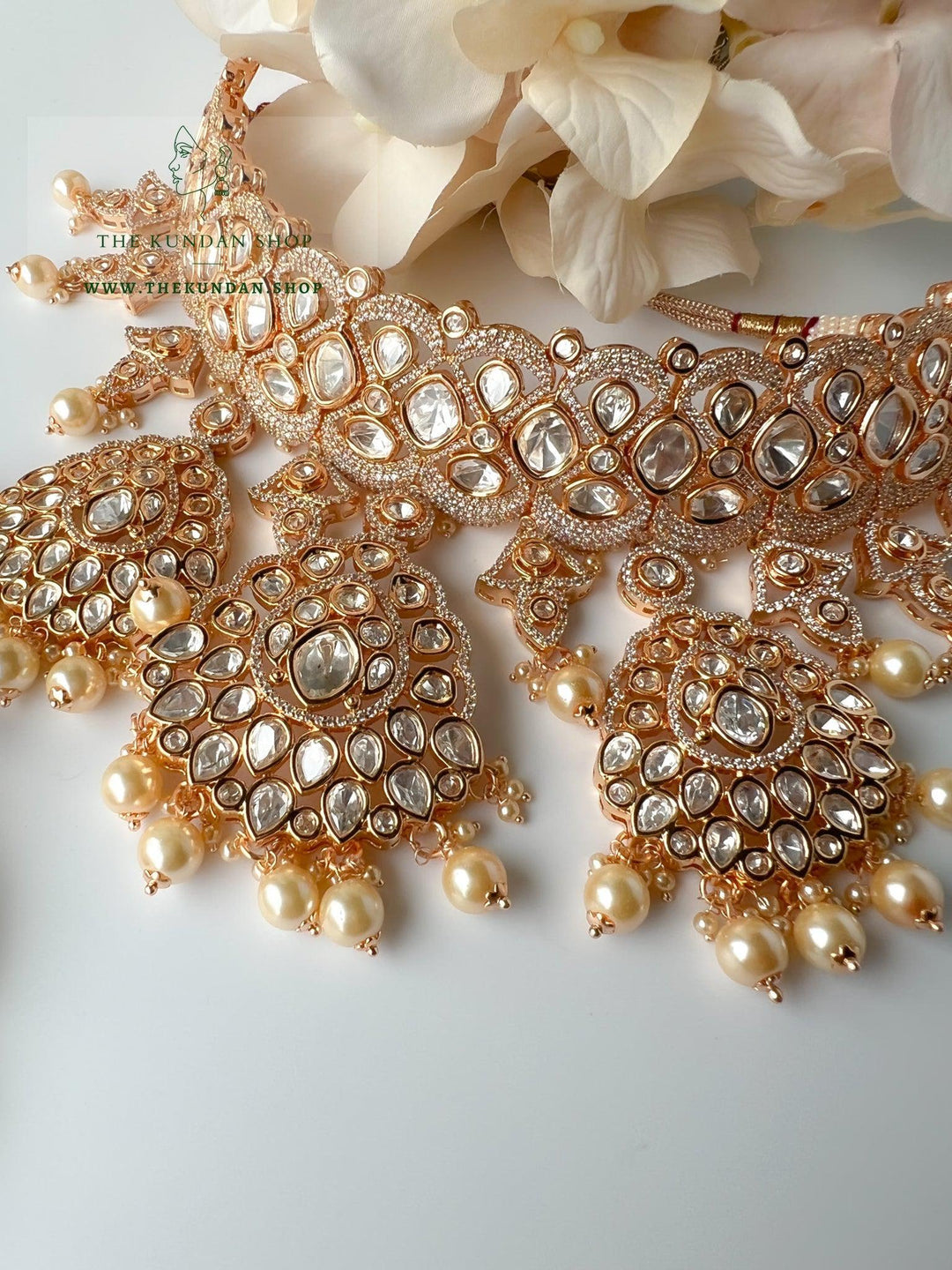 Romance in Pearl Necklace Sets THE KUNDAN SHOP 