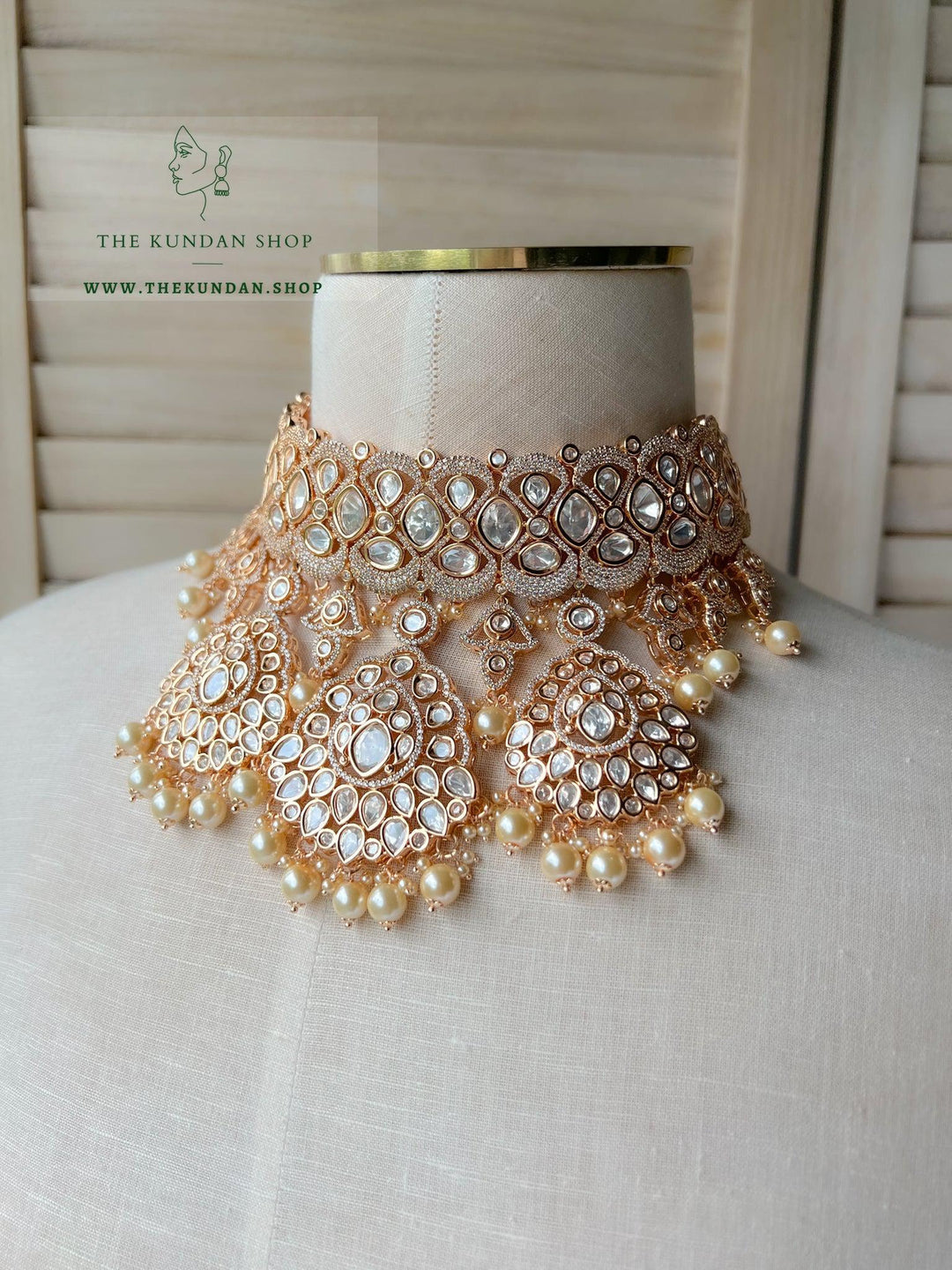 Romance in Pearl Necklace Sets THE KUNDAN SHOP 