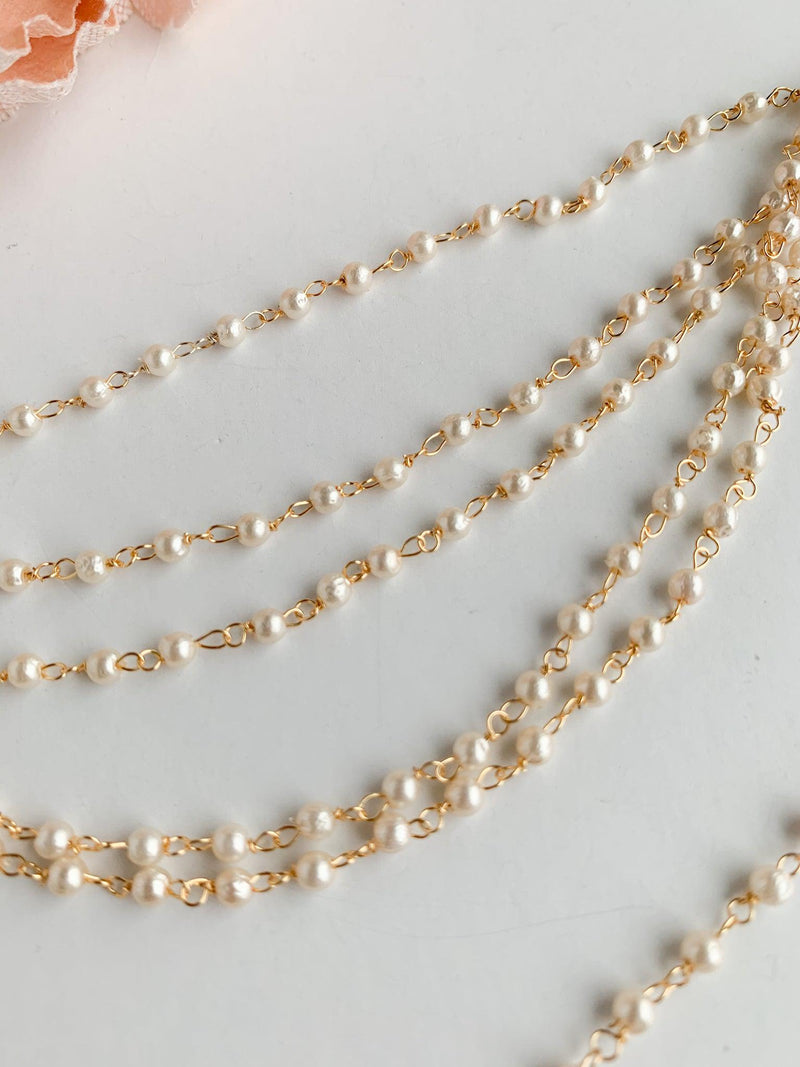 Classic Pearl Saharay Sahara Earrings THE KUNDAN SHOP 