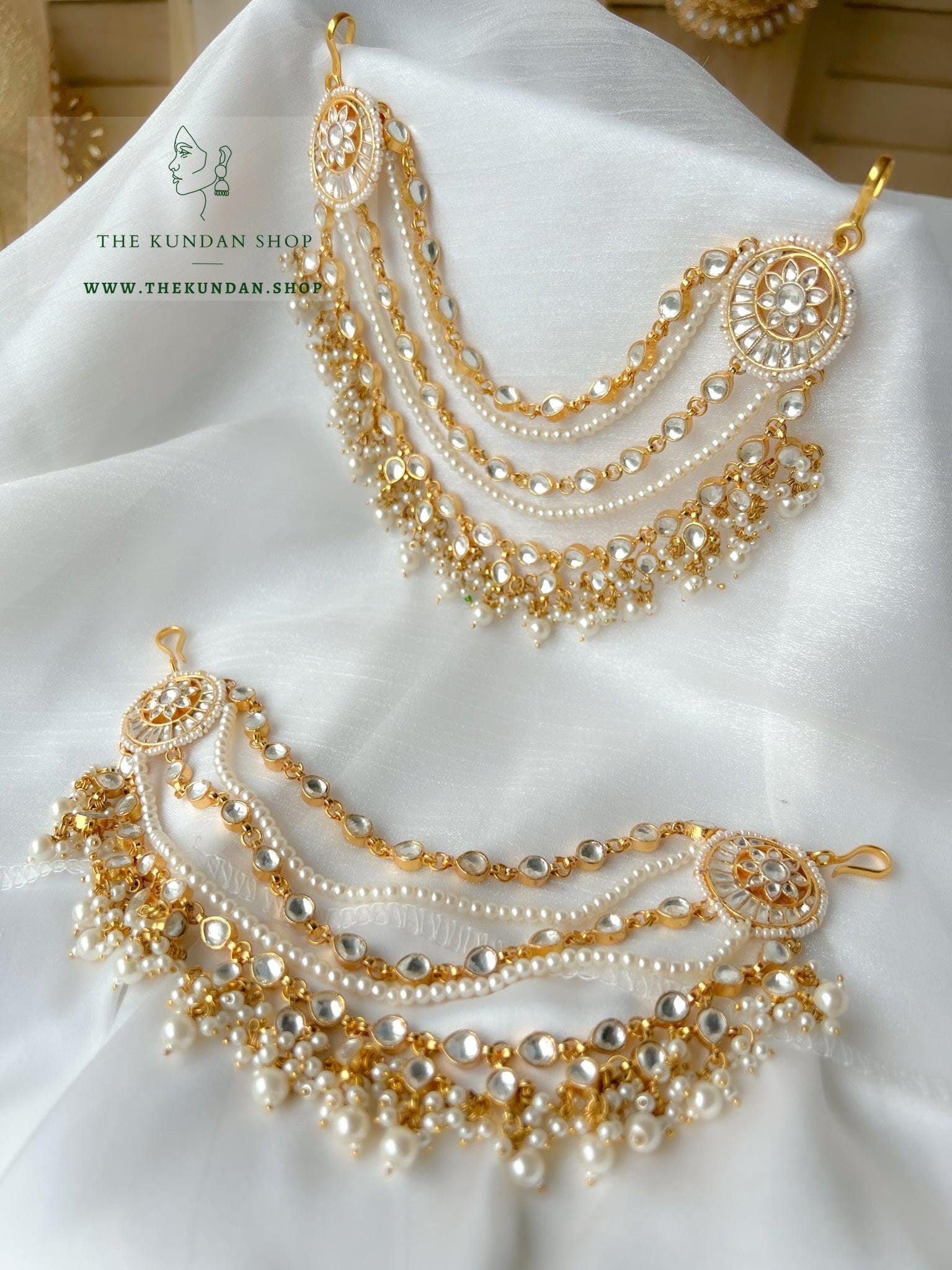 Kundan Pendant - 5 Layer Saharay Sahara Earrings THE KUNDAN SHOP 