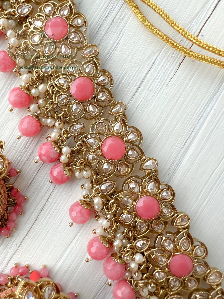 Carefree in Pink Necklace Sets THE KUNDAN SHOP 