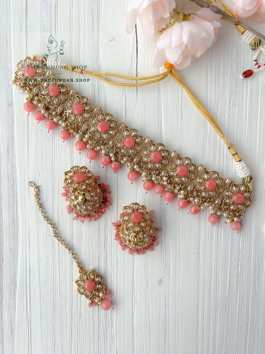 Carefree in Pink Necklace Sets THE KUNDAN SHOP 