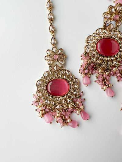 Wishful Polki in Pink Necklace Sets THE KUNDAN SHOP 
