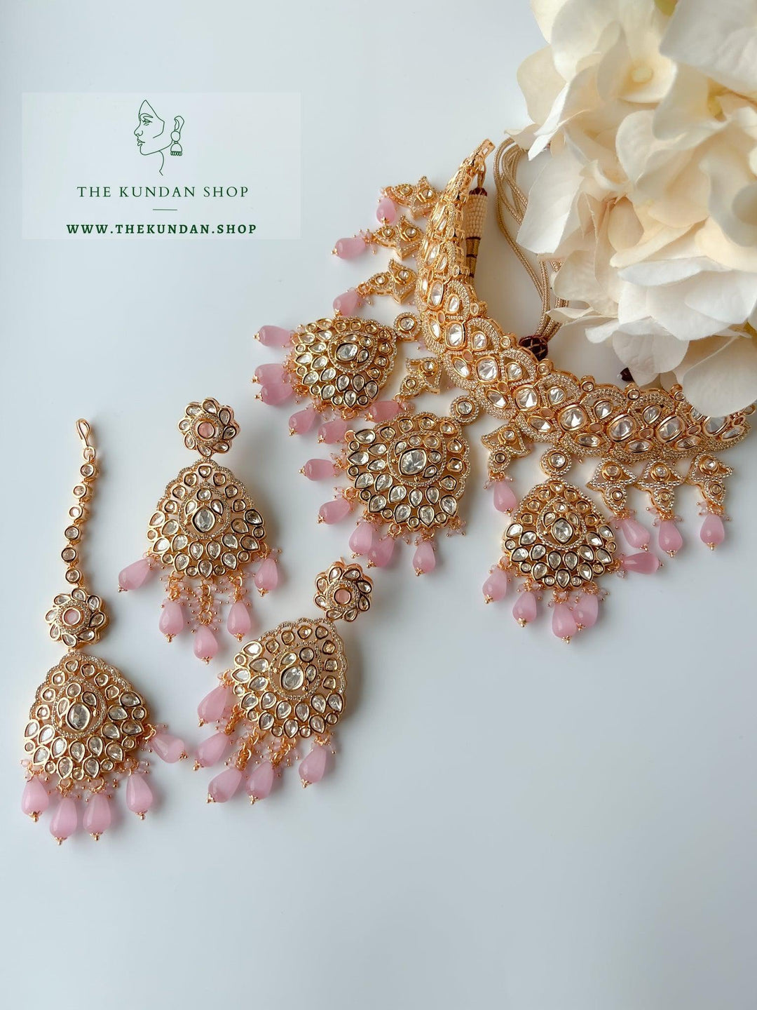 Romance in Pink Necklace Sets THE KUNDAN SHOP 