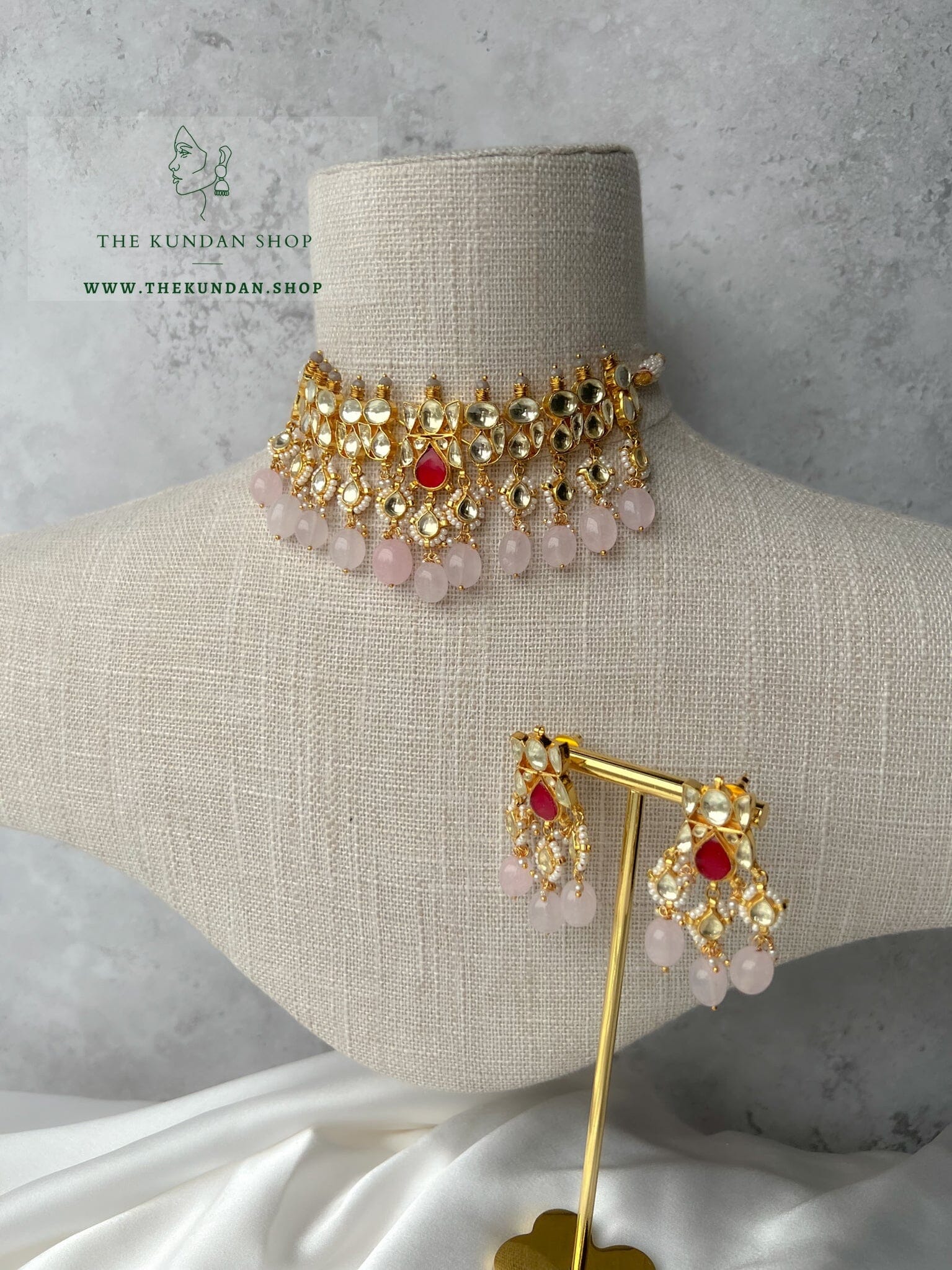 Sweetheart in Pinks Necklace Sets THE KUNDAN SHOP 