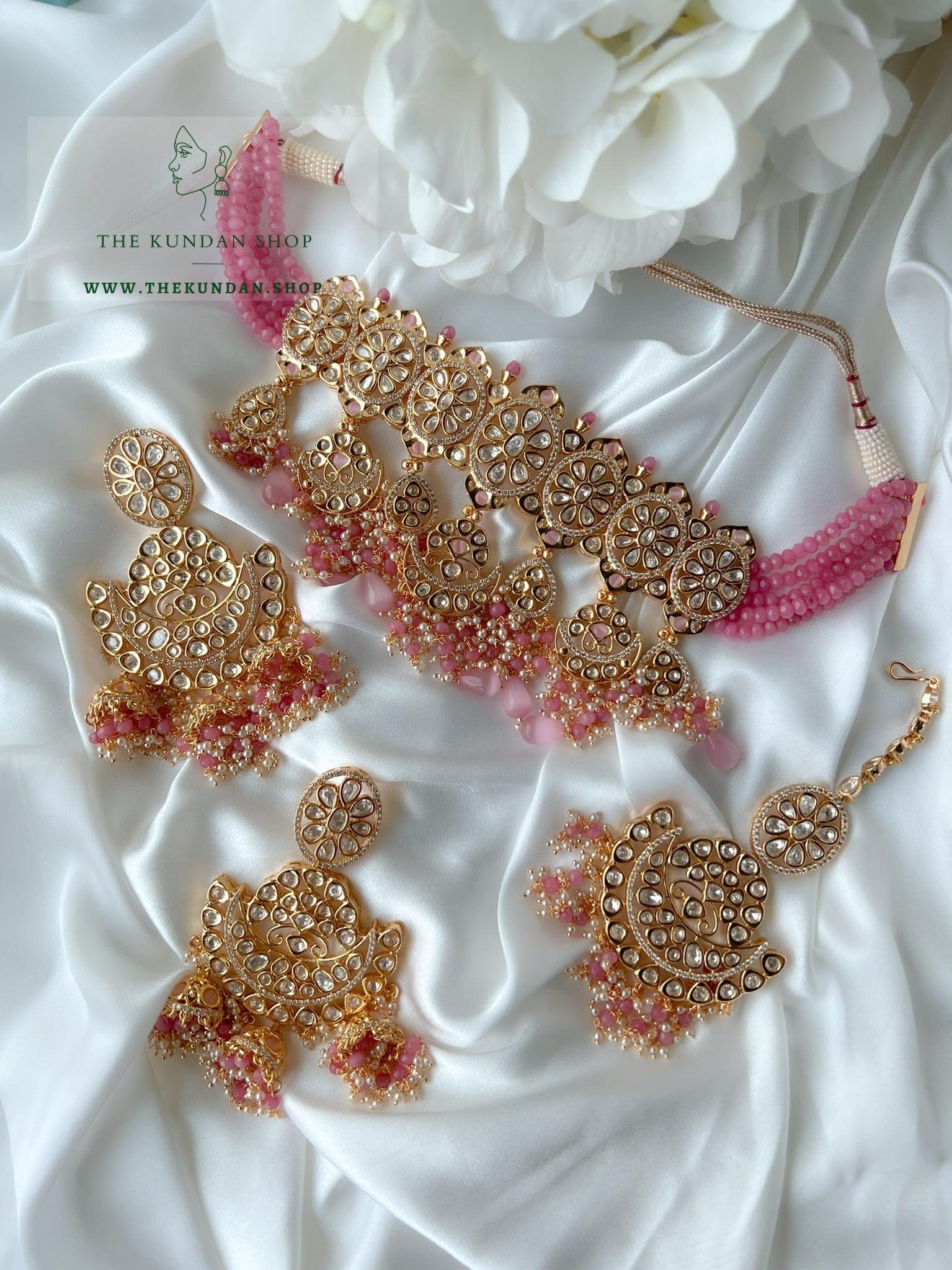 Elite Kundan in Pink Necklace Sets THE KUNDAN SHOP 