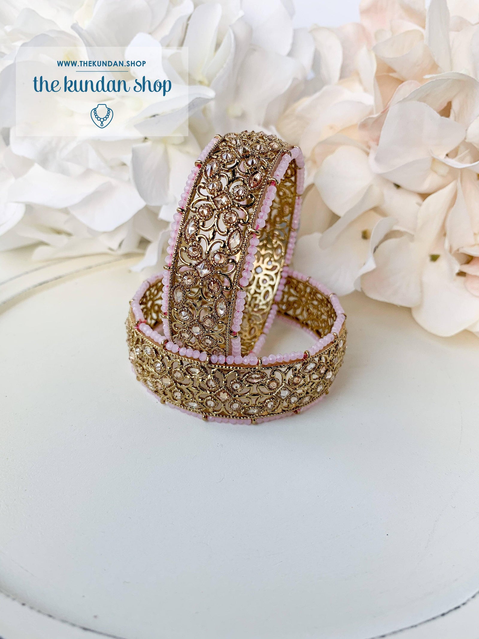 Compassion in Pink Bangles THE KUNDAN SHOP 