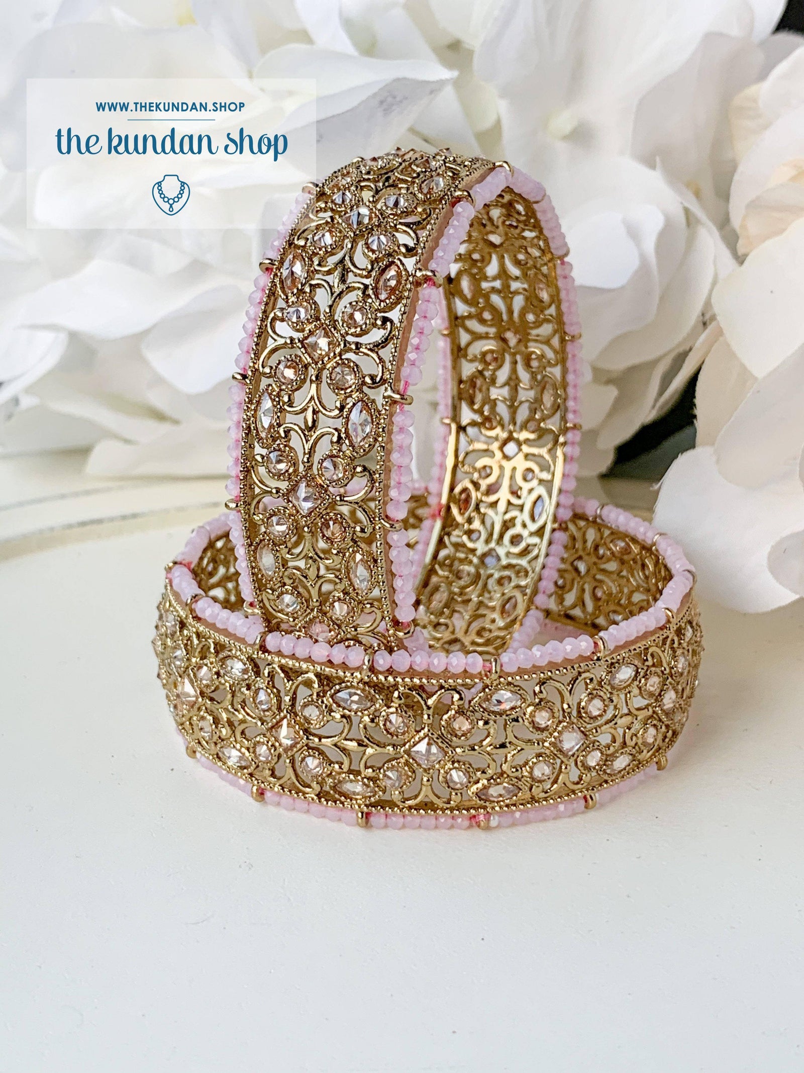 Compassion in Pink Bangles THE KUNDAN SHOP 