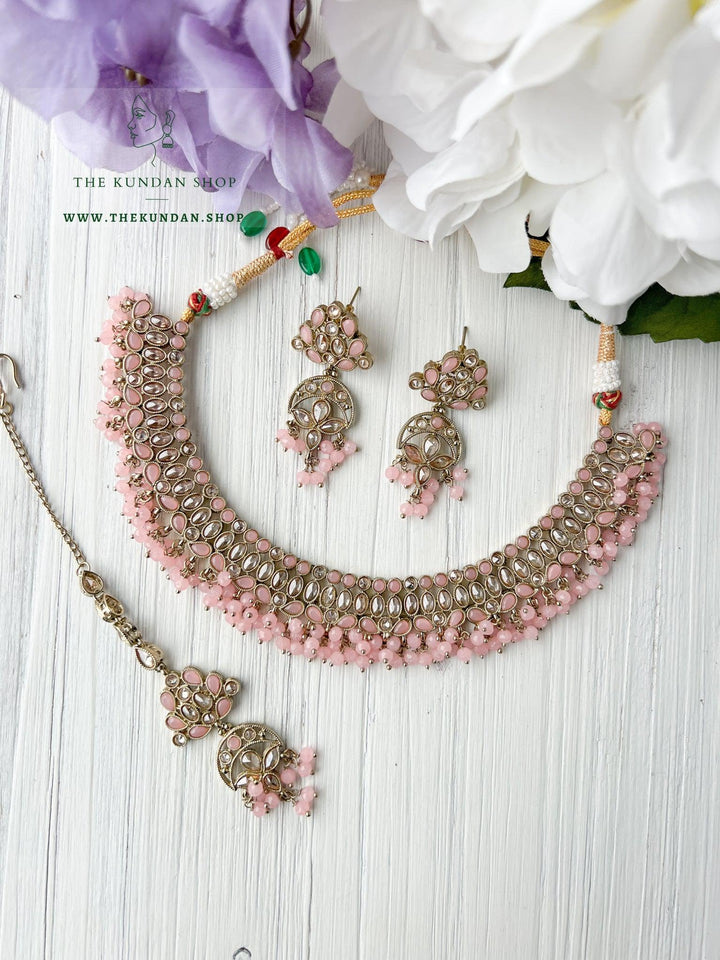 Sensitive in Pink Necklace Sets THE KUNDAN SHOP 