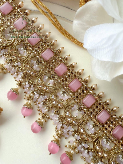 Love Always in Pink Necklace Sets THE KUNDAN SHOP 