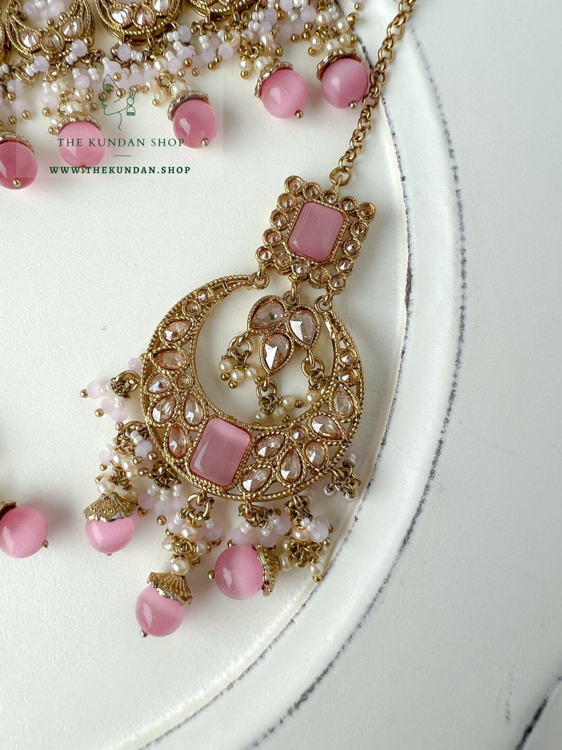 Love Always in Pink Necklace Sets THE KUNDAN SHOP 