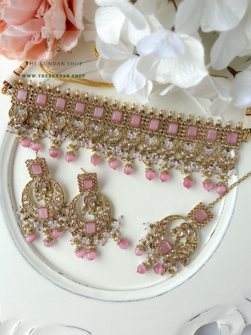 Love Always in Pink Necklace Sets THE KUNDAN SHOP 