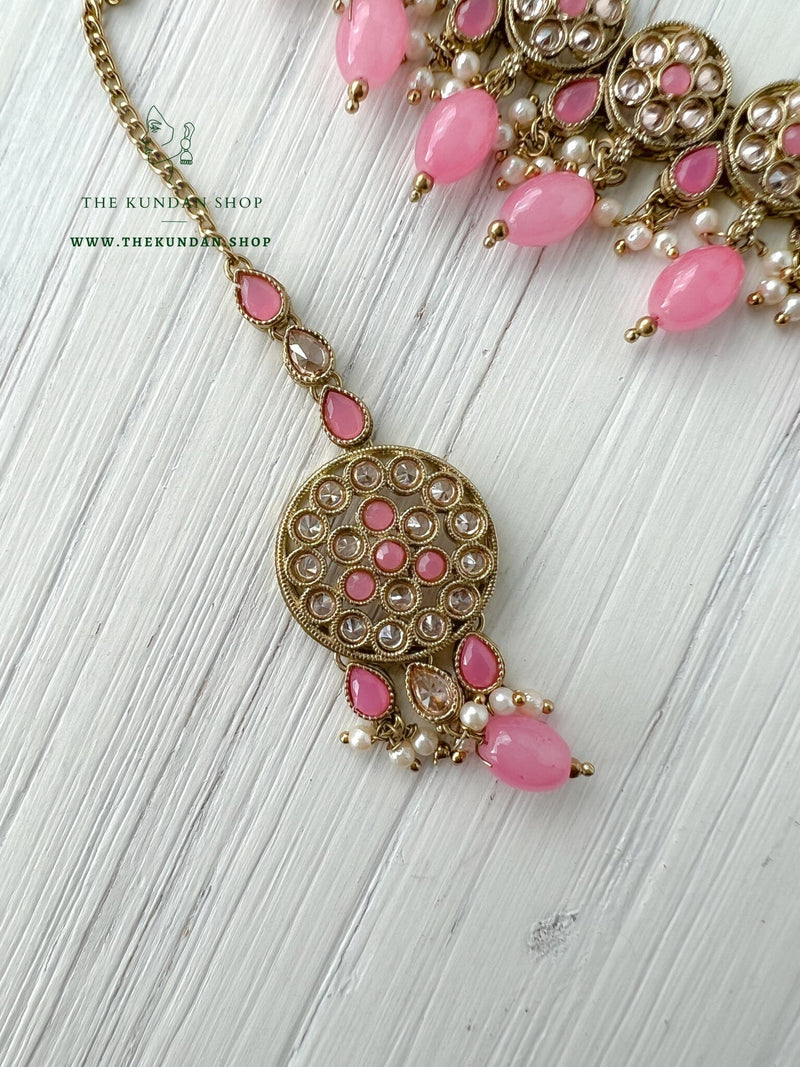 A Nice Touch in Pink Necklace Sets THE KUNDAN SHOP 