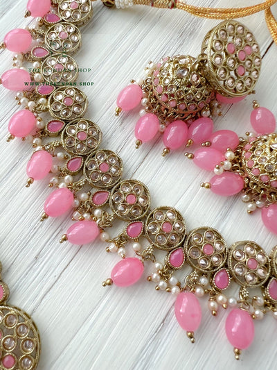 A Nice Touch in Pink Necklace Sets THE KUNDAN SHOP 