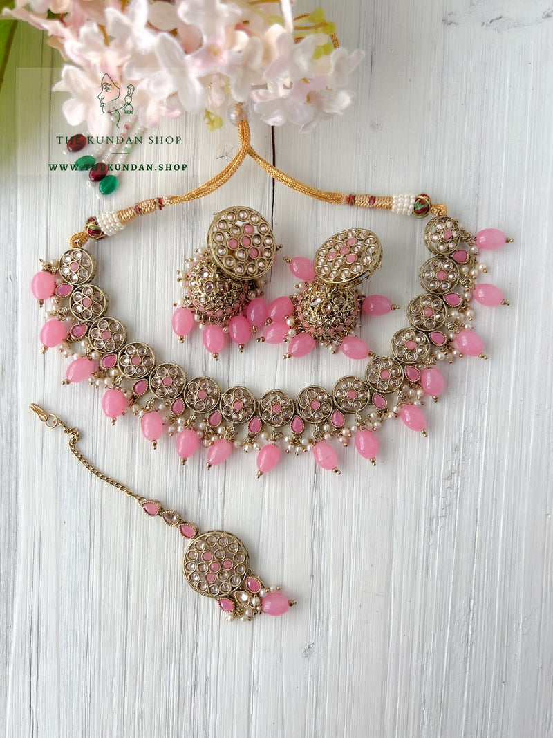 A Nice Touch in Pink Necklace Sets THE KUNDAN SHOP 