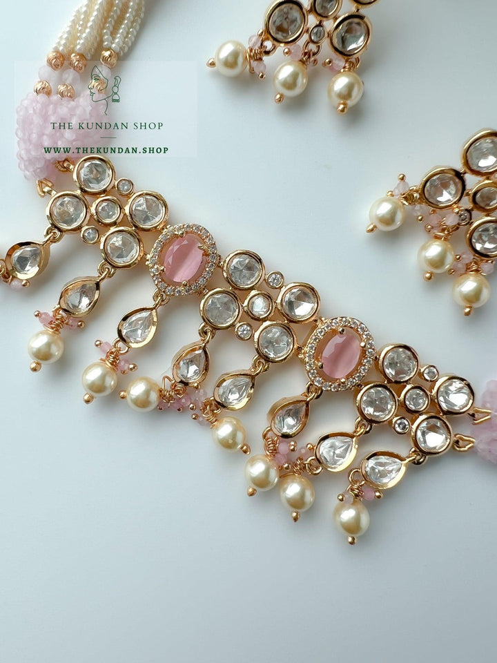 Precise Kundan in Pink Necklace Sets THE KUNDAN SHOP 