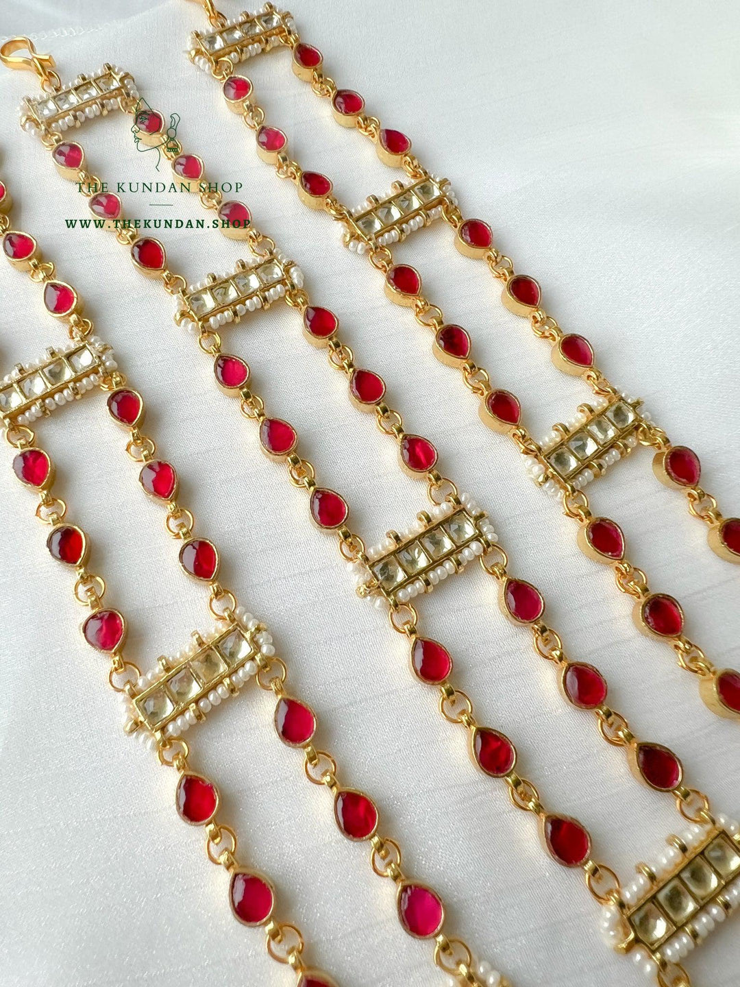 Sweet Pink - Headband Mathapathi THE KUNDAN SHOP 
