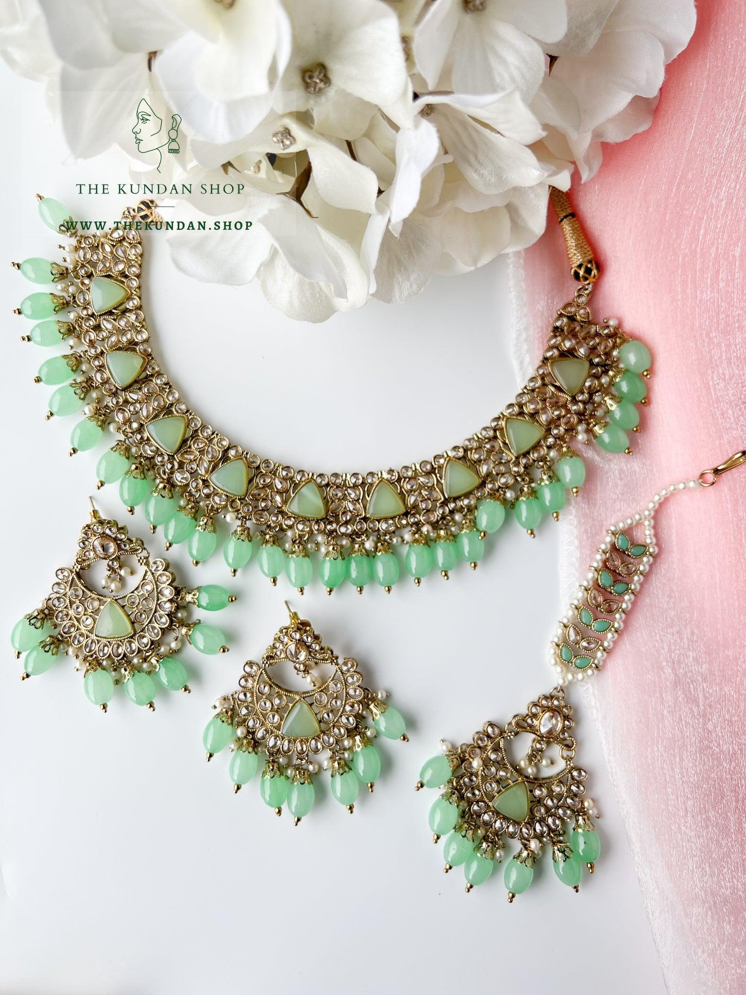 Pristine in Mint Necklace Sets THE KUNDAN SHOP 