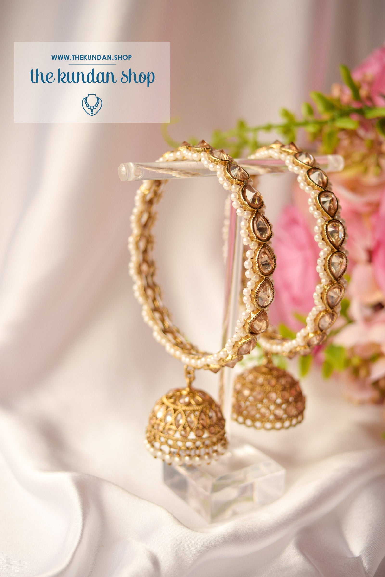 Single Jhumki Polki Bangle Bangles THE KUNDAN SHOP 