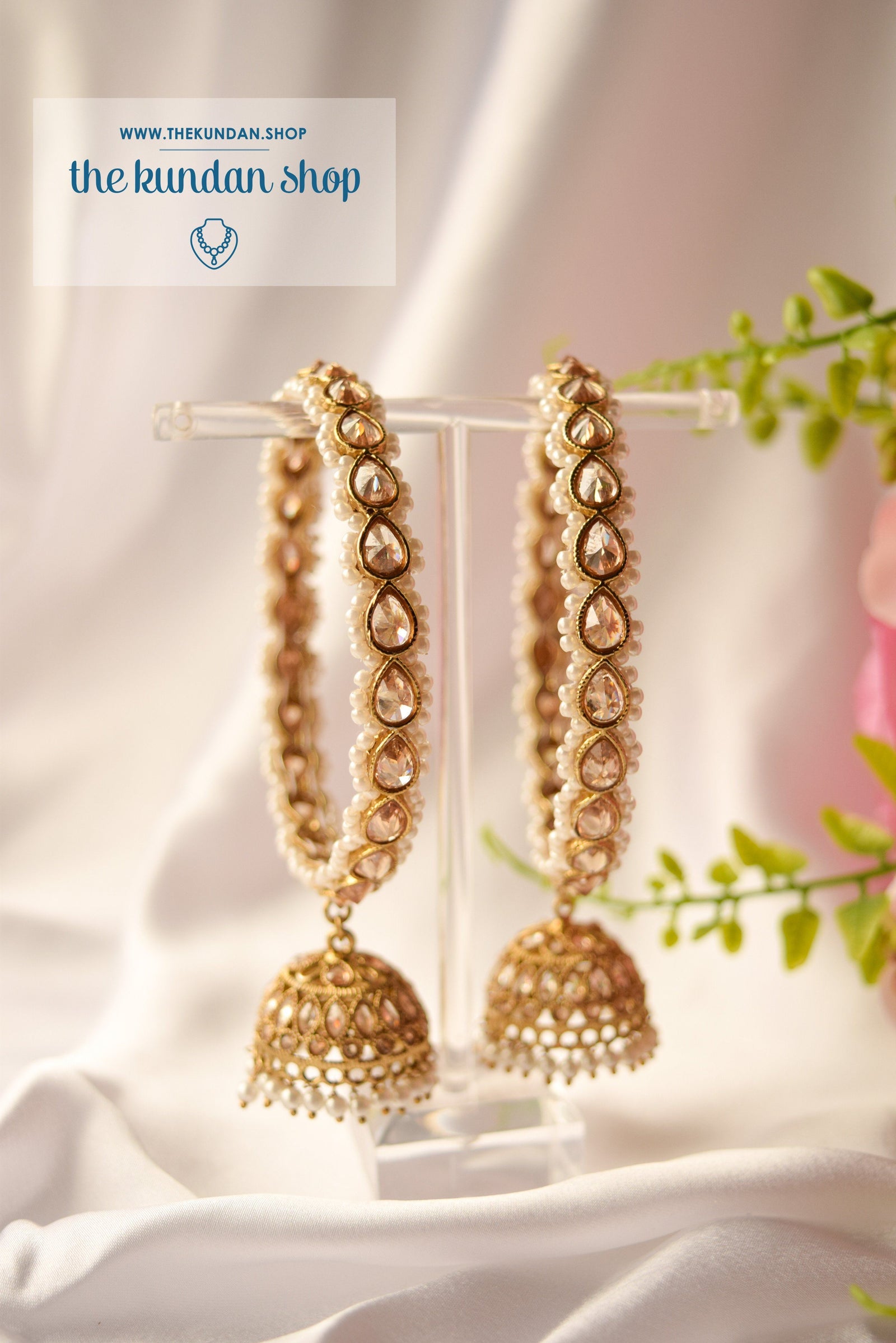 Single Jhumki Polki Bangle Bangles THE KUNDAN SHOP 