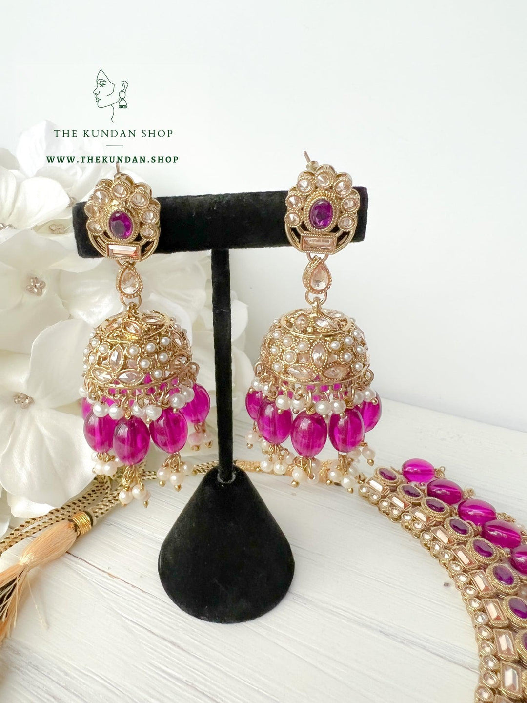 Good Intentions in Purple Necklace Sets THE KUNDAN SHOP 