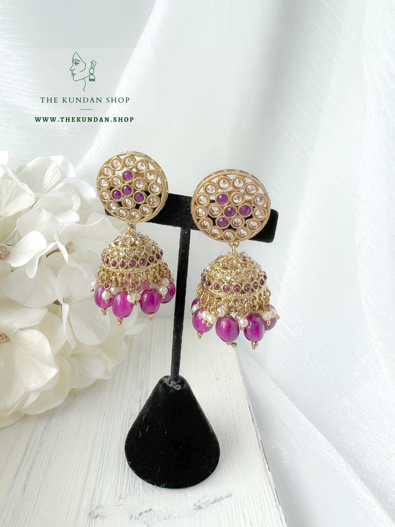 A Nice Touch in Purple Necklace Sets THE KUNDAN SHOP 