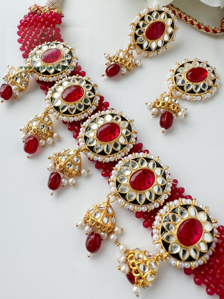 Fresh Start in Ruby Necklace Sets THE KUNDAN SHOP 