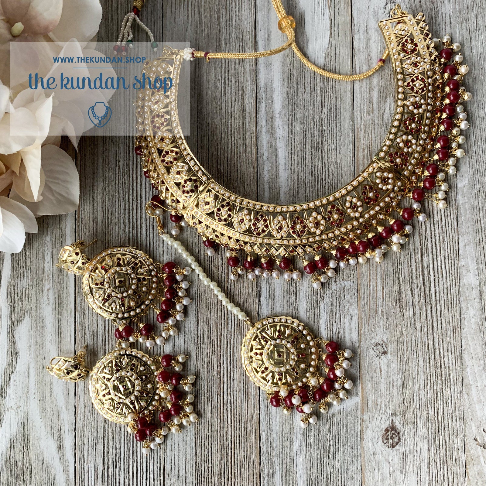 Sangeet Night - Ruby, Necklace Sets - THE KUNDAN SHOP