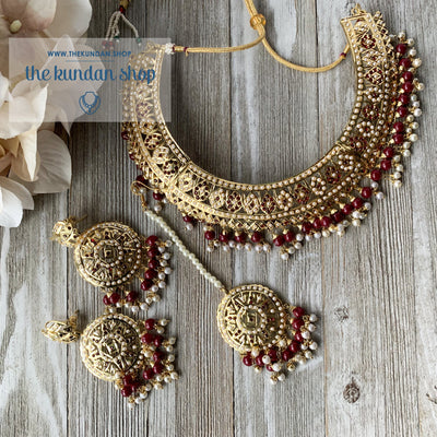 Sangeet Night - Ruby, Necklace Sets - THE KUNDAN SHOP