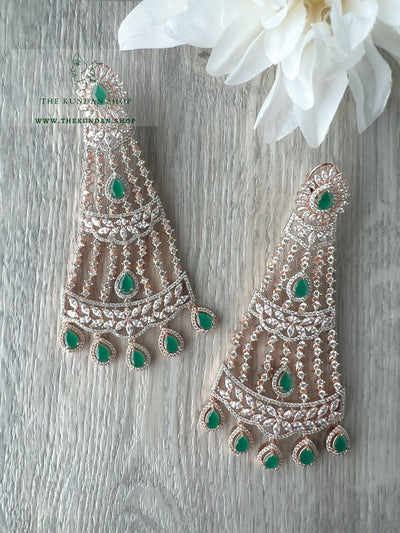 Late Nights in Rose Gold Earrings THE KUNDAN SHOP 