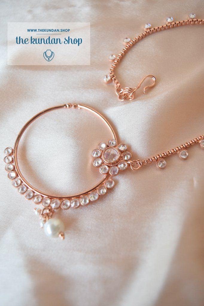 Sensible Bridal Set in Rose Gold Full Bridal Set THE KUNDAN SHOP 