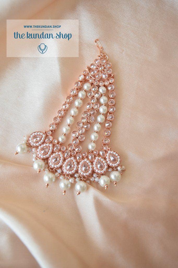 Sensible Bridal Set in Rose Gold Full Bridal Set THE KUNDAN SHOP 