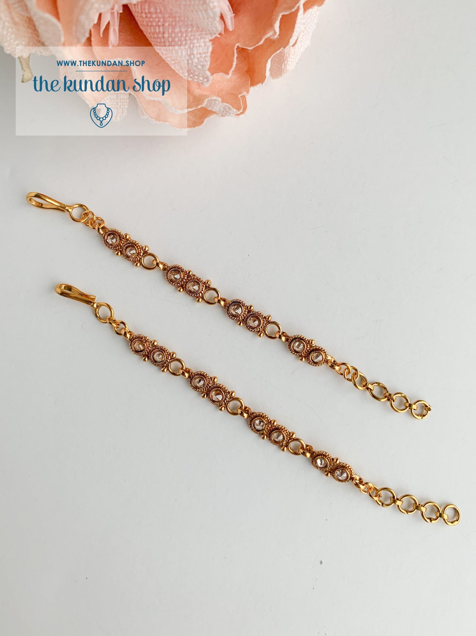 Round Polki, Single Layer Sahara Sahara Earrings THE KUNDAN SHOP 