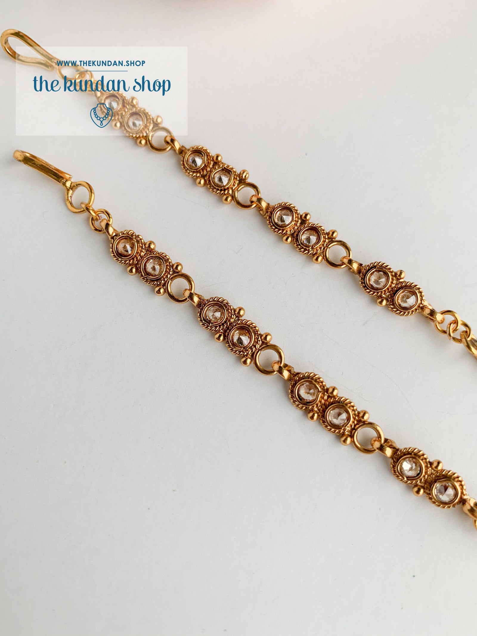 Round Polki, Single Layer Sahara Sahara Earrings THE KUNDAN SHOP 