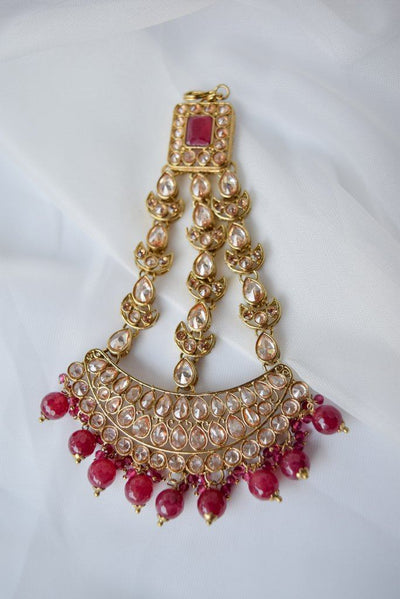 Logic in Ruby Full Bridal Set THE KUNDAN SHOP 